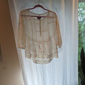 Vanessa Virginia XS Cream Colored Blouse